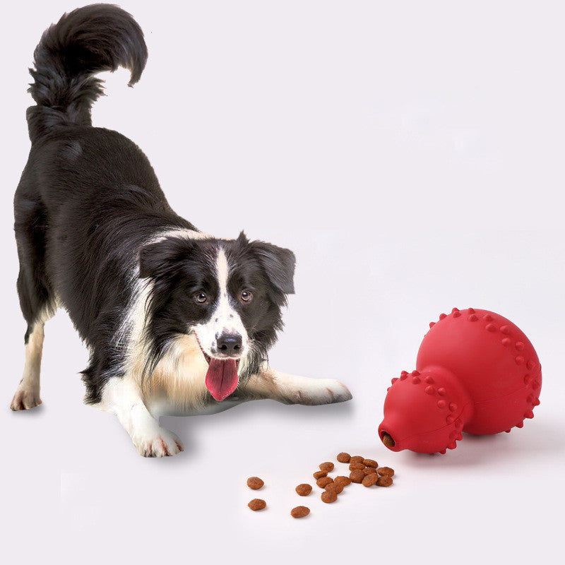 Juguete de Goma Natural para Perros — Resistente a Mordidas y Limpieza Dental